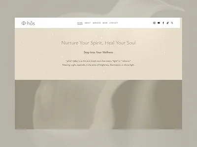 φhôs Squarespace 7.1 Template energy healing meditation reiki reiki healing services squarespace squarespace design squarespace template squarespace website studio template website wellness