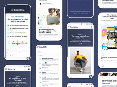 Sociabble.com - Corporate Website branding corporate design design graphic design ui website