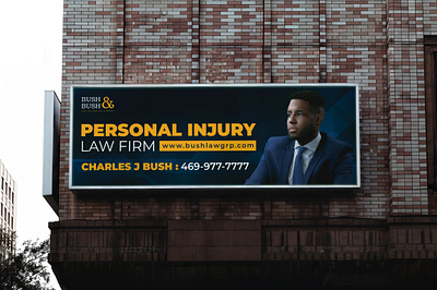 Law Firm Billboard Design | Banner Ads Design adobe illustrator ads design banner banner ads billboard branding car wrap corporate cover design graphic design law firm print design sign signage social media ads social media post wrap design