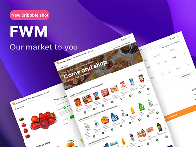 Farmway Market Home & Details UI branding design designer ui user experience ux web web design