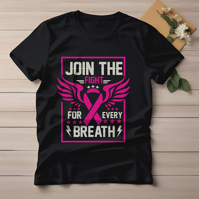 Breast Cancer T Shirt Design awareness awareness ribbon branding breast cancer breast cancer svg cancer awareness cancer ribbon svg cancer svg design fight cancer svg graphic design illustration logo t shirt t shirt design t shirt designs