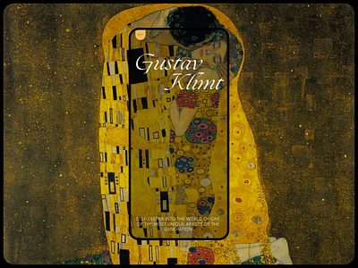 Gustav Klimt | Web Design Concept artist classic concept figma fine arts painter painting portfolio ui web design