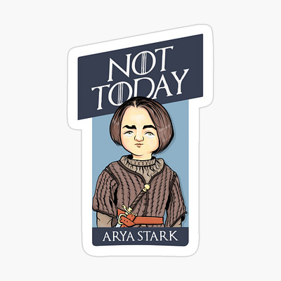 Arya Stark Cartoon Character caricatures cartoon cartoon character cartoons character design design graphic design illustrated tshirts illustration stickers tshirt tshirt design