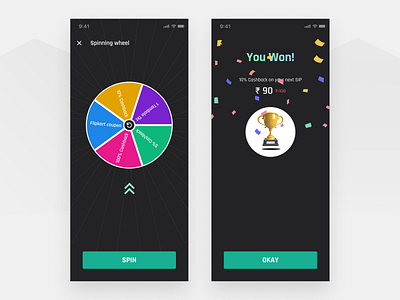 Gamification | Spinner Wheel UI for Mobile Application adobexd android branding design figma illustration ui user experience user interface ux