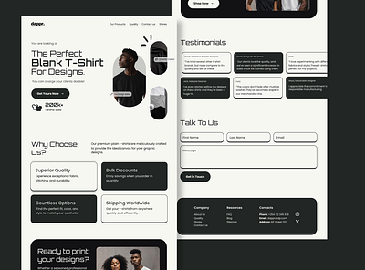 Clothing Store Landing Page clothing store design hero landing page minimal design ui web design