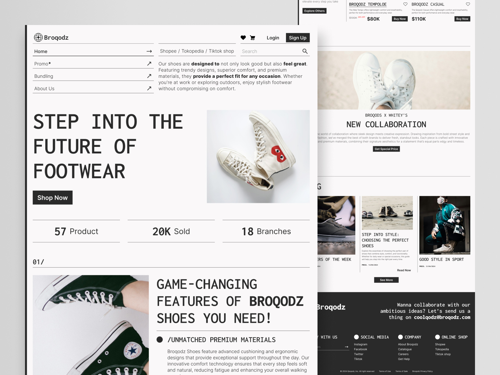 Example of Company Website Design
