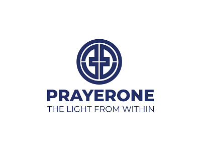 Prayerone - The light from within design graphic design logo logos vector