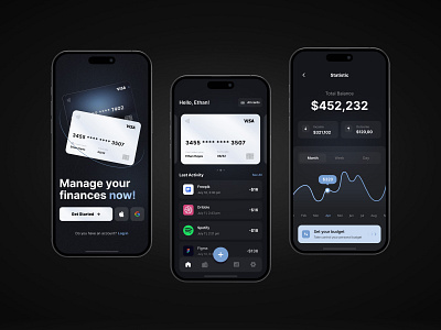 Bank in a smartphone | Banking, Finance Mobile App activity app banking banking app development finance home last activity money no code no code development nocode statistic ui ui desing uidesign web web design web development welcome page