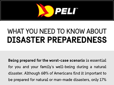 What You Need To Know About Disaster Preparedness accessories cases company design case study disaster preparedness emergency emergency kits emergency preparedness graphic design infographic design peli pelican preparedness preparedness tips protection protective cases safety story tips visual storytelling