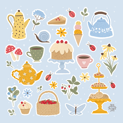 Spring stickers