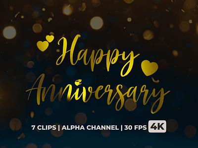 Happy Anniversary Text Animation animated titles animation branding design event animation graphic design happy anniversary illustration lettering logo text animation typography ui