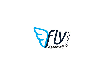 Fly - x yourself y design graphic design logo logos vector