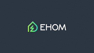 Innovative Minimalist Logo for EHOM: Sustainable Solar Energy brand identity branding eco friendly graphic design green energy house logo innovation leaf logo logo design minimalist logo modern modern design renewable energy smart energy smart logo design solar energy solar systems startup logo sustainable energy visual identity