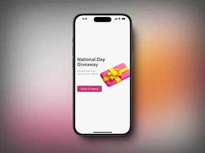 Challenge - 097 - Giveaway daily ui challenge dailyui giveaway mobile design ui ui design