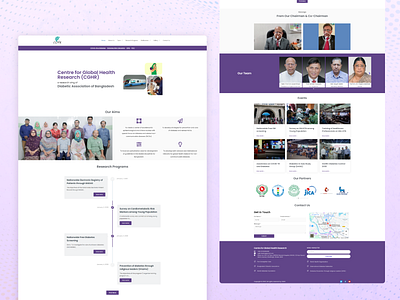 Research-based Health Care Website health health care landing page modern design public health ui ux web design