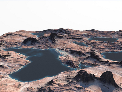 Alien 3D landscape 3d alien design download fantasy for illustration land landscape model mount mountain pbr purchase realistic rocky squid terrain turbosquid unity