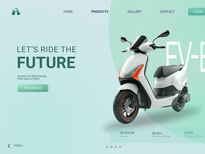 EV-B UI Design branding ui