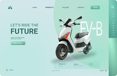 EV-B UI Design branding ui