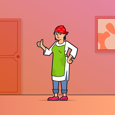 The Chef character character design character illustration flat illustration illustration mascot vector