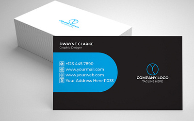 Business Card Design Template branding graphic design