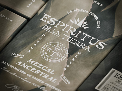 Espiritus de la Tierra - Box desin agave box design brand identity branding graphic design identity liquor mezcal packaging packaging design tequila type design typography vintage