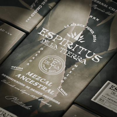 Espiritus de la Tierra - Box desin agave box design brand identity branding graphic design identity liquor mezcal packaging packaging design tequila type design typography vintage