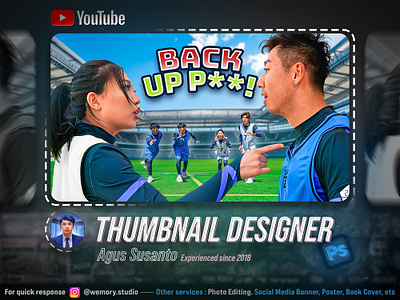 Thumbnail Design - Sport 03 design graphic design manipulation photo editing photoshop thumbnail youtube thumbnail