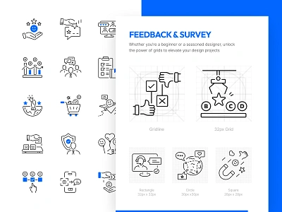 Animated Feedback and Survey Icons chat customer feedback icon icon set iconography iconset line art opinion rating reactions review satisfaction stroke survey testimonial user experience user feedback vector vote