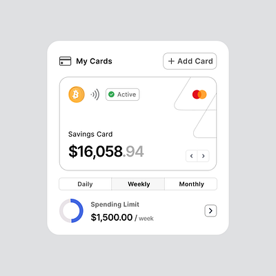 CARDS X fintech ui ui design ui element ux design