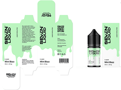 Seven Liquid bottle brand id branding design packaging packaging design vape vape liquid