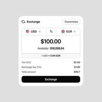 EXCHANGE X ui element