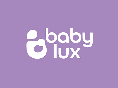 Baby Lux Logo baby brandmark care childcare children clean icon identity infant logo logo design logodesign logos love minimalist modern newborn nurse retail simple