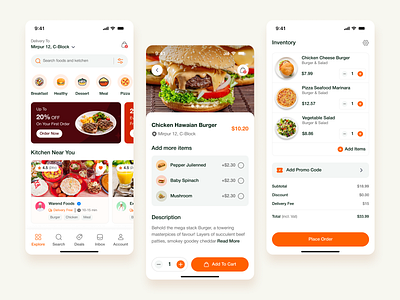 Food Delivery App UI Design app design concept app design inspiration app navigation design app user interface creative mobile ui delivery service app delivery tracking app figma design food app ui food app ui kit food delivery app food ordering app minimalist app design mobile app design mobile ui inspiration modern ui design restaurant app design uiux design user experience design ux case study