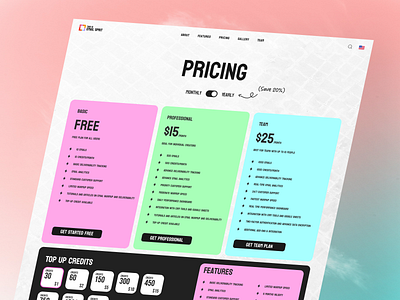 Services Pricing Web Page Design Challenge branding design pricing services subscription ui ui design uiux web design website