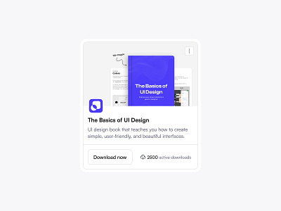 Book Card card ebook figma ui