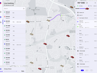 Fleet Track Management app design design thinking typography ui web design