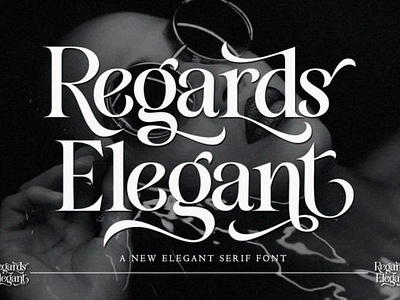 Regards Elegant Font banner fonts book cover fonts cover fonts elegant fonts magazine fonts opentype fonts retro fonts t shirt fonts vintage fonts