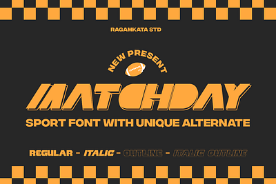 Matchday - Sport Font badge baseball branding font fonts football logo soccer sport typography