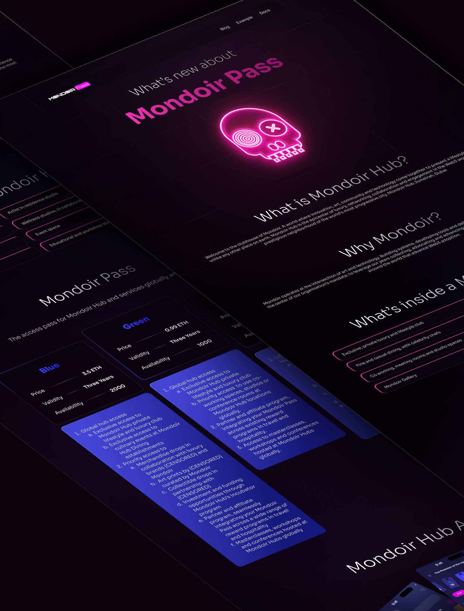 MondoirHUB: NFT Landing page figma illustration landing landing page nft nft landing nfts product design ui ui deisgn userinterface