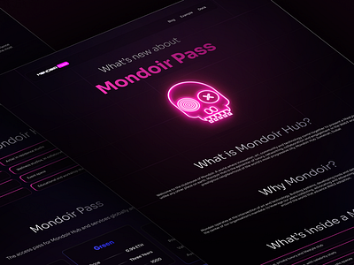 MondoirHUB: NFT Landing page figma illustration landing landing page nft nft landing nfts product design ui ui deisgn userinterface