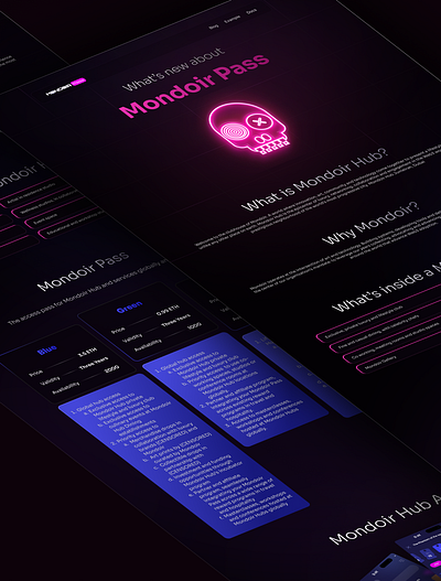 MondoirHUB: NFT Landing page figma illustration landing landing page nft nft landing nfts product design ui ui deisgn userinterface