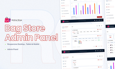 Bag store admin panel admin admin panel bag bag store design panel project store ui website