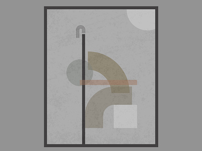 Hunchback abstract composition design graphic design illustration suprematism