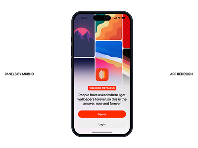 Redesign on the Panels App by MKBHD apple mkbhd mobile mobile app panels ui user experience