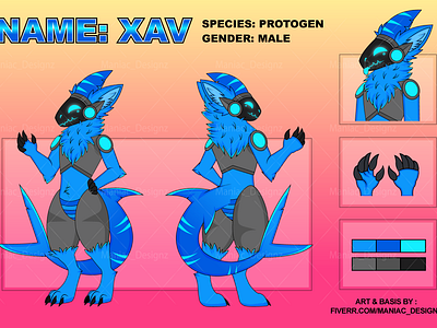 Protogen Fursona Xav, Character Reference Sheet Finished artist bestprotogenartist commissionart commissionsopen furryart furrycommunity furryfandom furryfursona maniac designz proto protogen protogen fursona protogen ref sheet protogenart protogenartist protogencommissionsopen