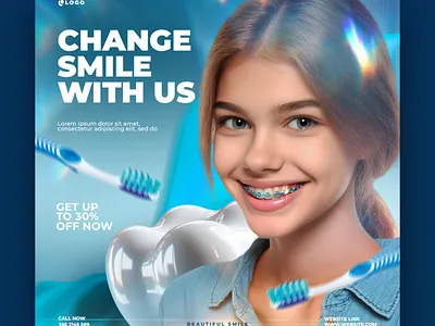 Dental Social Media Post Images branding dentist graphic design social media