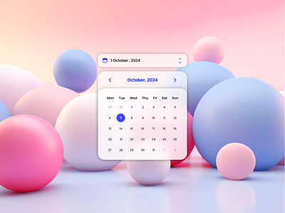 Design a calendar [challenge #6] 3d app app design calendar design inspiration ui ui design ux web