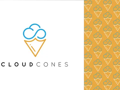 CLOUD CONES LOGO branding business logo creative design logo logo design minimal logo modern logo