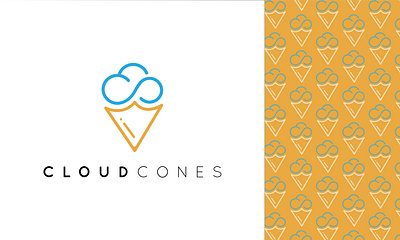 CLOUD CONES LOGO branding business logo creative design logo logo design minimal logo modern logo