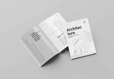 Architecture Portfolio Template architecture arichitecture brochure brochure brochure design corporate design fashion graphic design minimal minimalist model new work portfolio spark creative ui